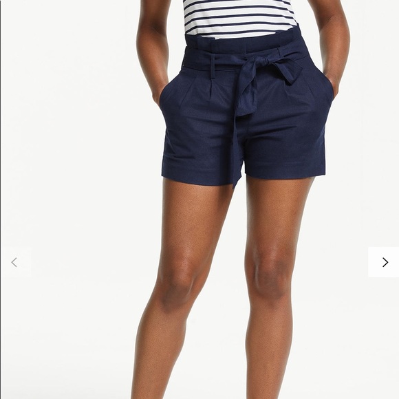 Boden Pants - Boden St. Eves Paper bag Shorts Size 10 UK 14 Navy